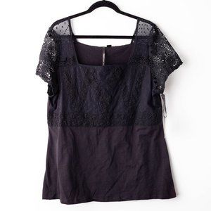 Skye's the Limit | Short Sleeved Square Neck Top